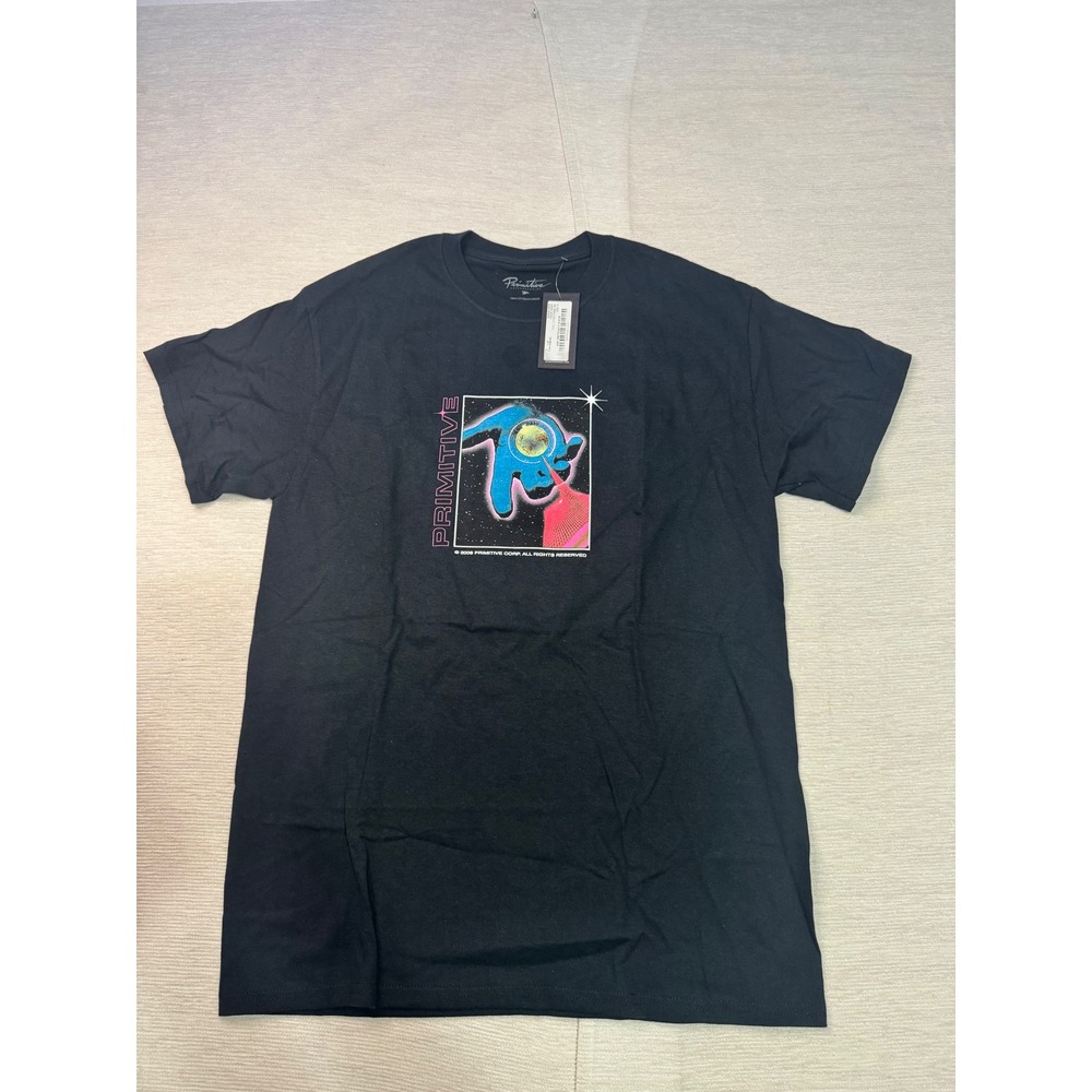 Primitive Skateboarding Digital Connections Graphic Tee Black Mens Medium NWT